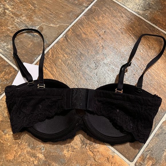 NWT Natori 32B Black Bra with Removable Straps - Picture 4 of 6